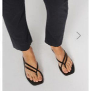 A. Emery, Benni snake print leather thong sandals